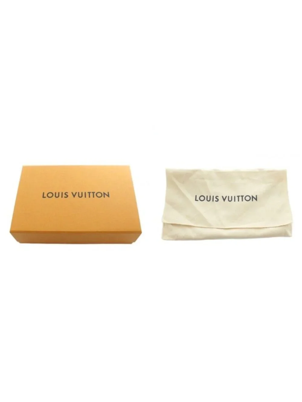 Louis Vuitton Pochette Damier Azur Chain Wallet Shoulder Bag Beige Navy